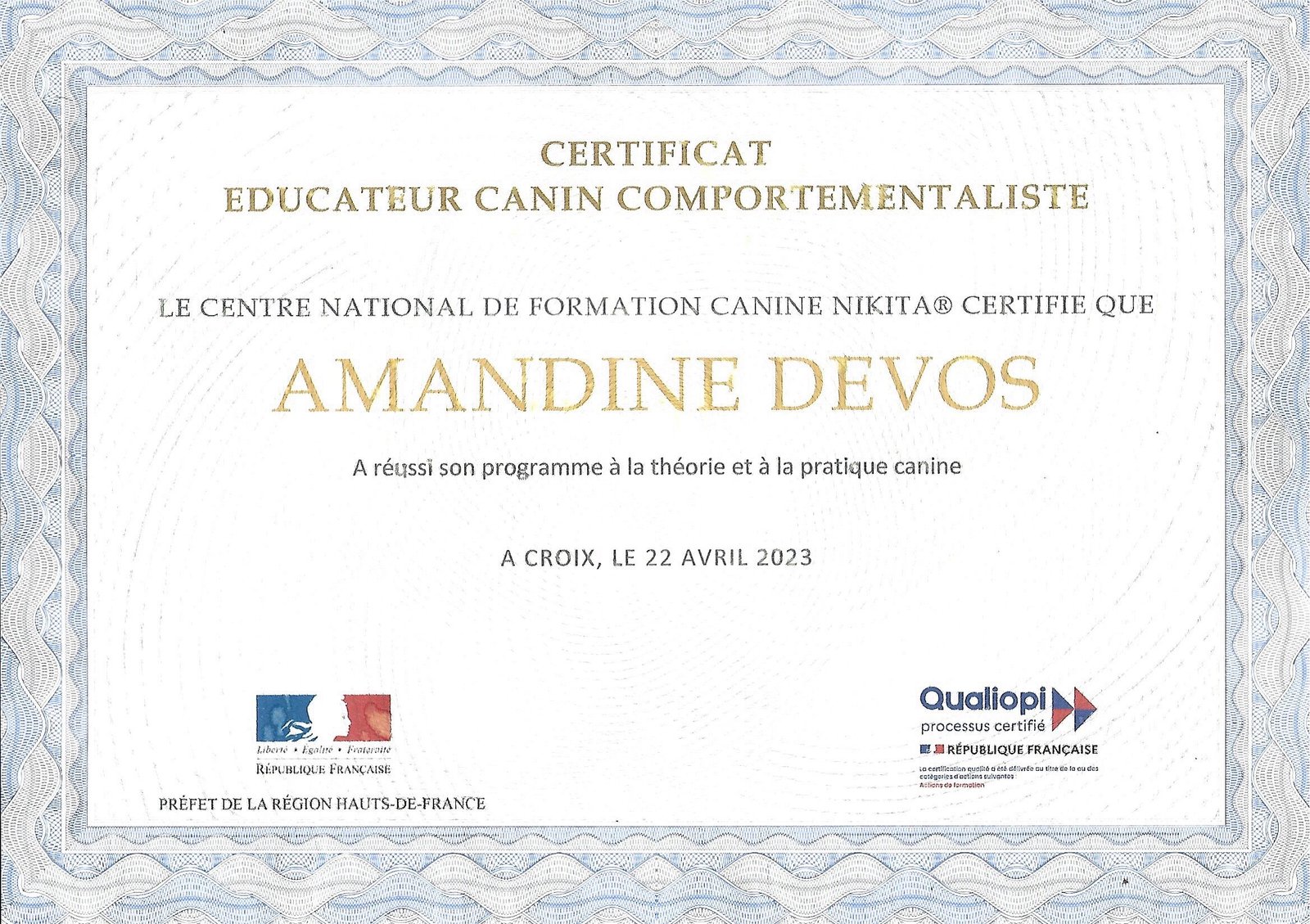 Les piliers de Racines et Poils diplome comportementaliste